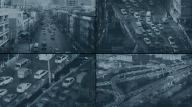 Rush Hour Şehir Yolları Video Kaynağı CCTV