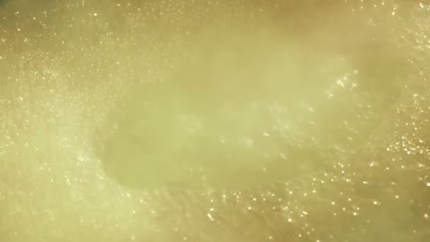 起泡的化学反应堵罩 — 图库视频影像