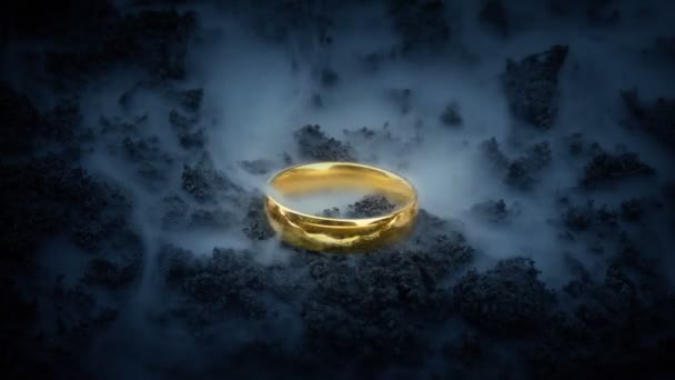 Anillo Mágico Brillante Paisaje Estéril — Vídeo de stock