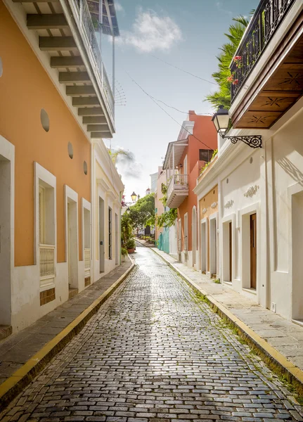 Rue colorée en Vieux San Juan, Puerto Rico — Photo