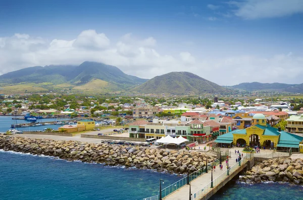 Přístav Zante v Basseterre, Svatý Kryštof a Nevis — Stock fotografie