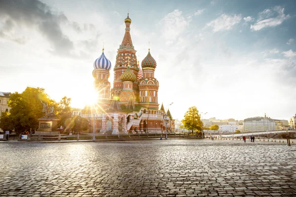 圣瓦西里大教堂，俄罗斯莫斯科红场 — 图库照片