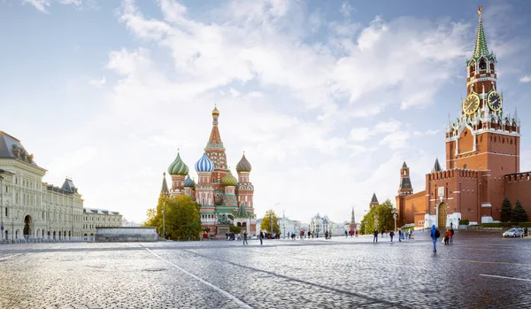 Panorama da Praça Vermelha em Moscou, Rússia — Fotografia de Stock