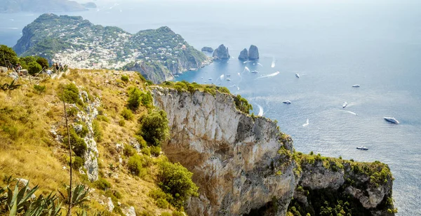 カプリ島アナカプリ, イタリアからのパノラマ — ストック写真