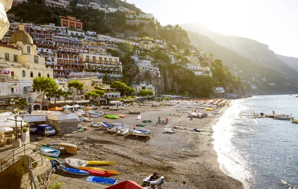 Panorama över Positano staden, Amalfikusten, Italien — Stockfoto