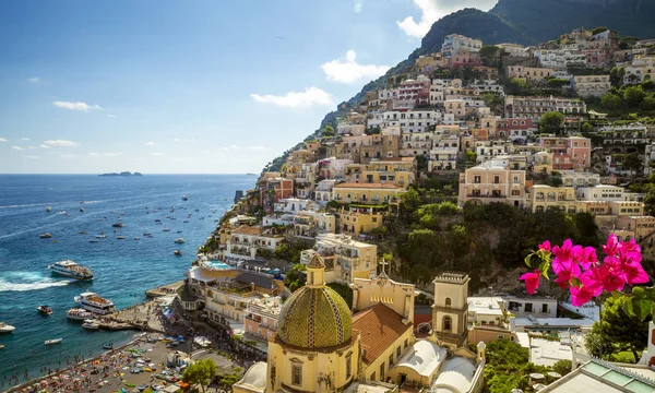 Panorama de Positano, Costa Amalfitana, Italia — Foto de Stock