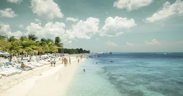 Plaża na wyspie Cozumel, Meksyk — Zdjęcie stockowe