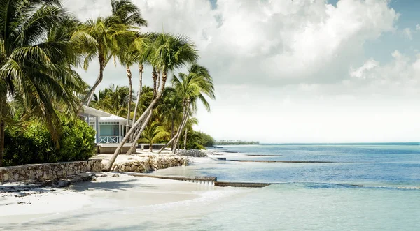 Paradise Beach, a Grand Cayman-szigeten panoráma — Stock Fotó