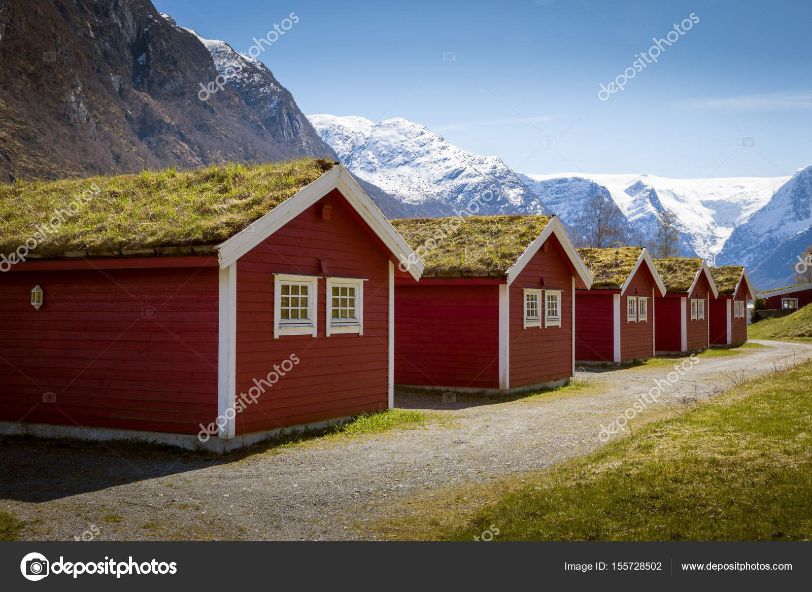 Wooden Camping Cabins In Norway Stock Photo C Mikolajn 155728502