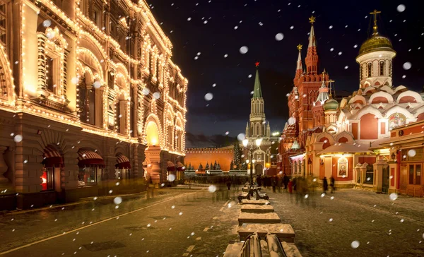 Tempo de Natal em Moscou, Rússia — Fotografia de Stock