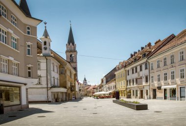 Center of Kranj, Slovenia clipart