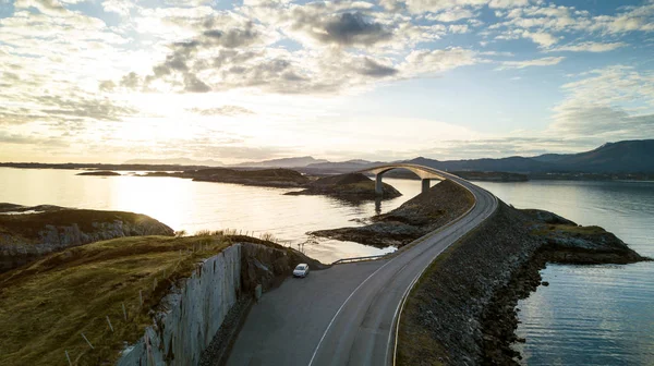 Atlanterhavsvegen - Atlantic Road en Noruega — Foto de Stock