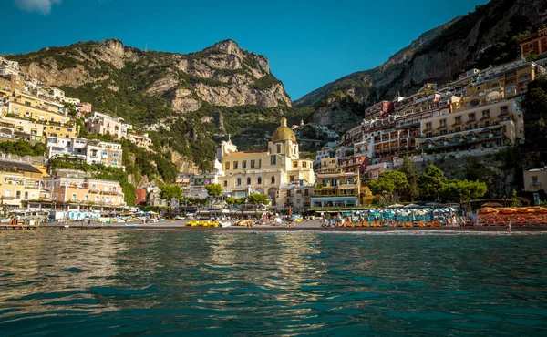 Positano staden, Amalfikusten — Stockfoto