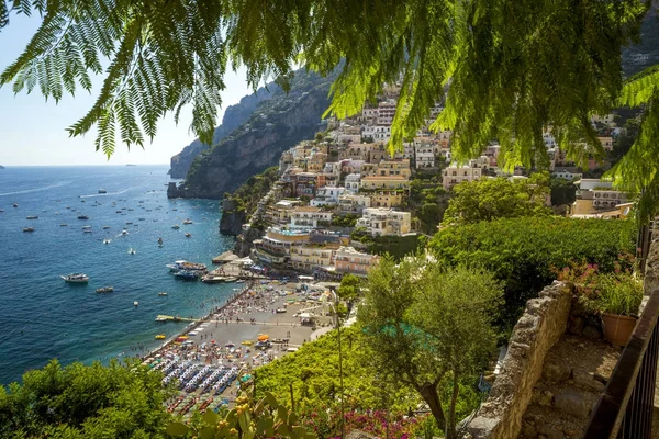 Positano cidade na costa de Amalfi, Itália — Fotografia de Stock