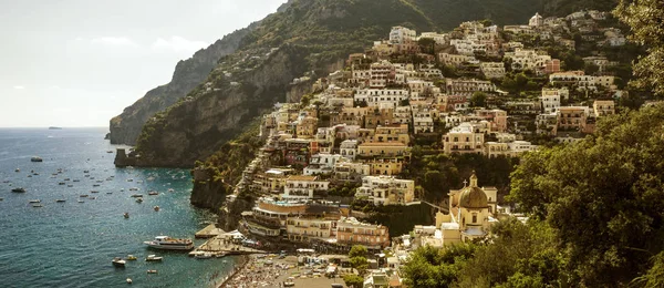 Positano staden, Amalfikusten, Italien — Stockfoto