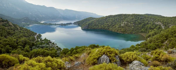 Panorama da Lagoa Azul em Oludeniz, Turquia — Fotografia de Stock