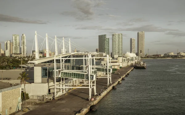 Terminal del porto crociere di Miami, USA — Foto Stock