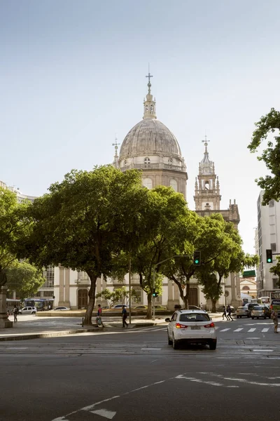 Rio de Janeiro, Brazílie - 15. prosince 2017: Candelaria kostel v — Stock fotografie