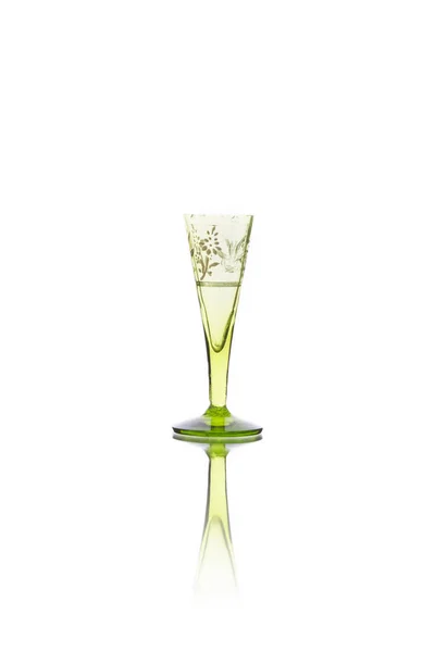 Antique liqueur chalice isolated on white background — Stock Photo, Image