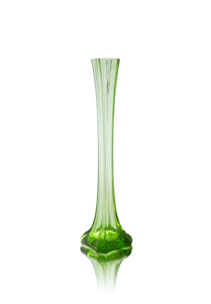 Vintage glass vase isolated on white background — Stock Photo, Image