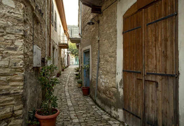 Calle del pueblo de Lefkara en Chipre — Foto de Stock