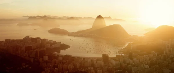 Aerial panorama of Rio de Janeiro city, Brazil — Stock Photo, Image