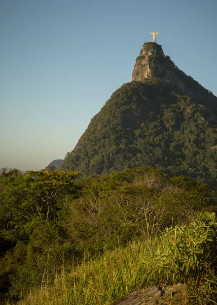 Montaña Corcovado Río Janeiro Brasil — Foto de Stock