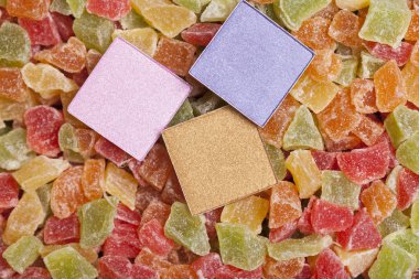 Arka plan tatlılar göze için gölgeler