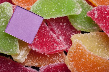 Reklam için güzel makyaj Üstten Görünüm