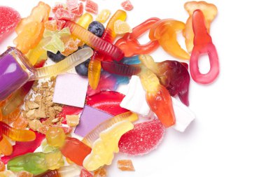 Reklam için güzel makyaj Üstten Görünüm