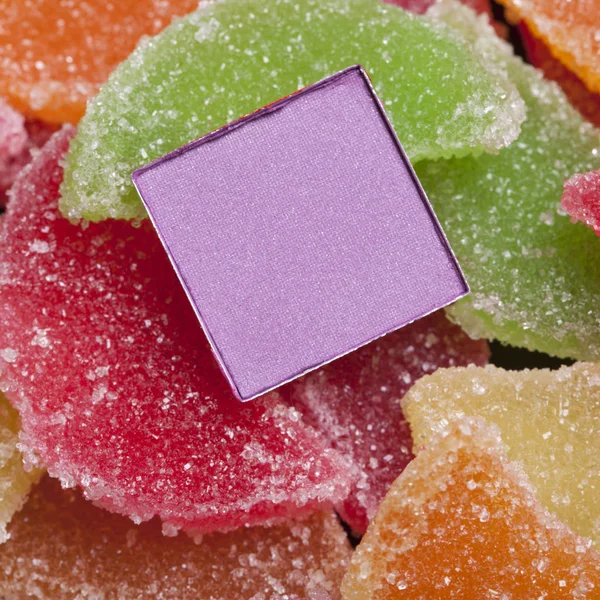 Reklam için güzel makyaj Üstten Görünüm