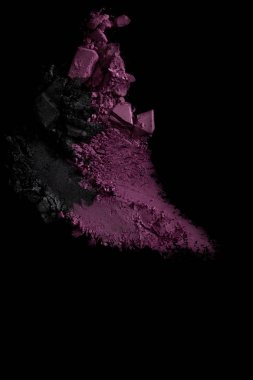 Gözleri siyah bir zemin üzerine dökülen gölge