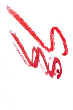 Kırmızı dudaklar, güzel kırmızı izleri