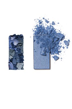 Mavi gölge beyaz zemin üzerine gözler için