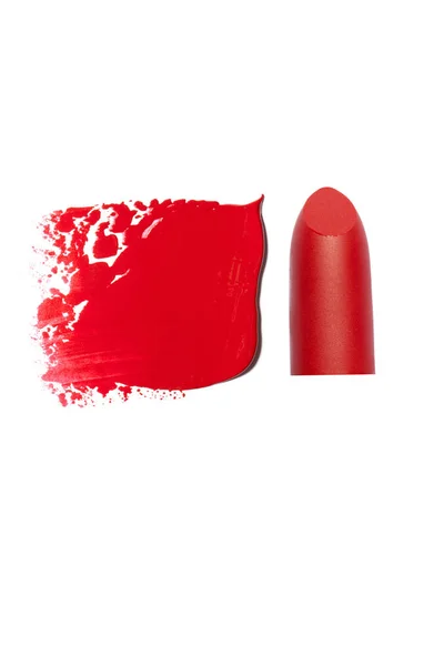 Jejak merah dari lip gloss — Stok Foto