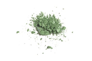 Beyaz arka plan üzerinde şık makyaj örnek