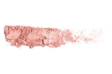 Beyaz arka plan üzerinde şık makyaj örnek