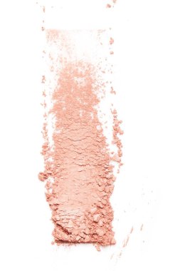 Beyaz arka plan üzerinde şık makyaj örnek