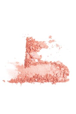 Beyaz arka plan üzerinde şık makyaj örnek