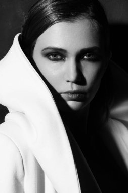 Deri ceket Studio seksi kız