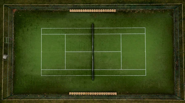 Photo Tennis Green Field Height — Stock Photo, Image