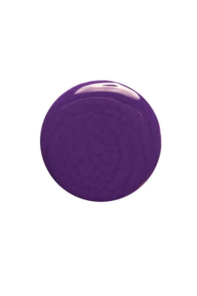 Purple Dripped Nail Polish White Background — Stock Photo, Image