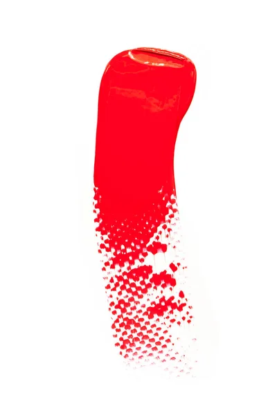 Beyaz Arka Planda Klasik Kırmızı Ruj Dokusu — Stok fotoğraf