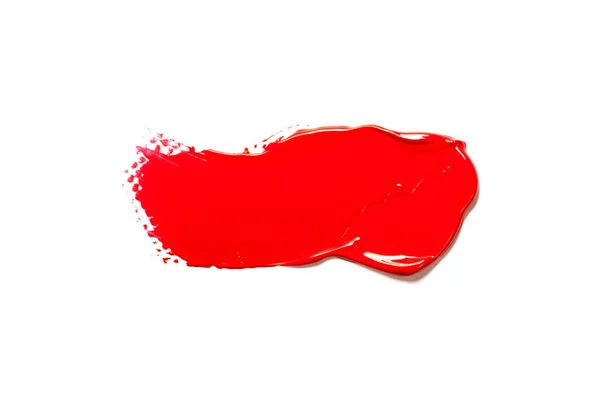 白を基調としたクラシックな赤口紅の質感クローズアップ — ストック写真
