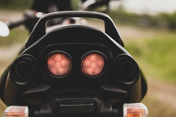 Sports Black Motorcycle Power Plant — Stock Photo, Image