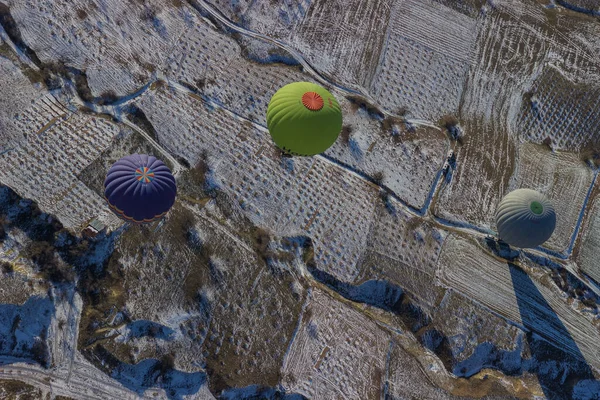 Kapadokya 'da kış yürüyüşü. Türkiye.