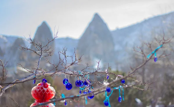 Kapadokya 'da kış yürüyüşü. Türkiye.
