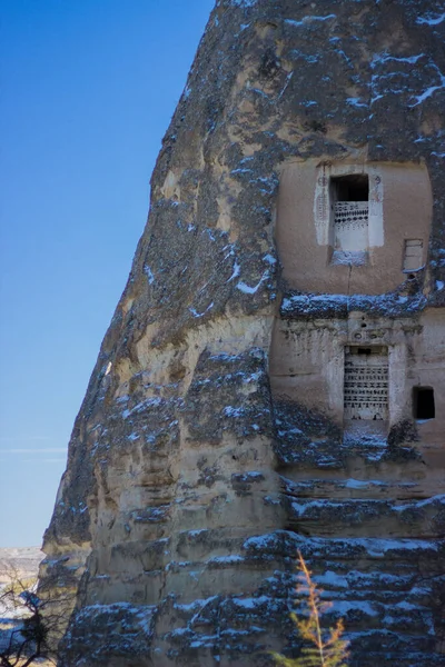 Kapadokya 'da kış yürüyüşü. Türkiye.