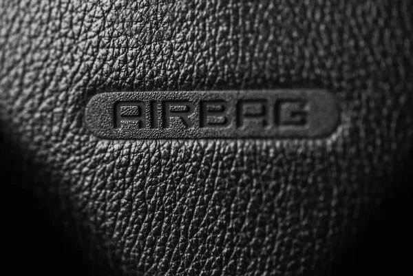 Airbag firmar de cerca — Foto de Stock
