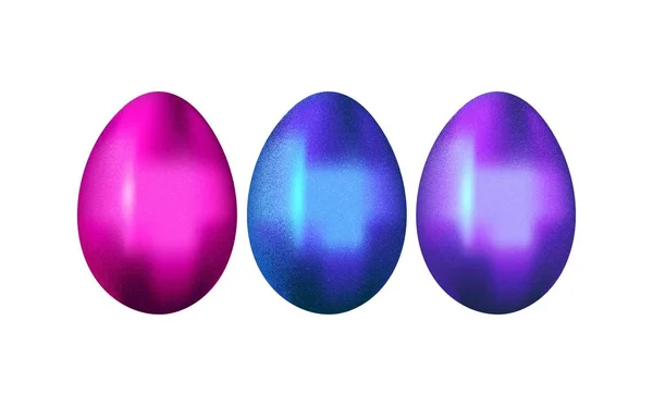 Векторные Космические Яйца Покрытые Фольгой — стоковый вектор